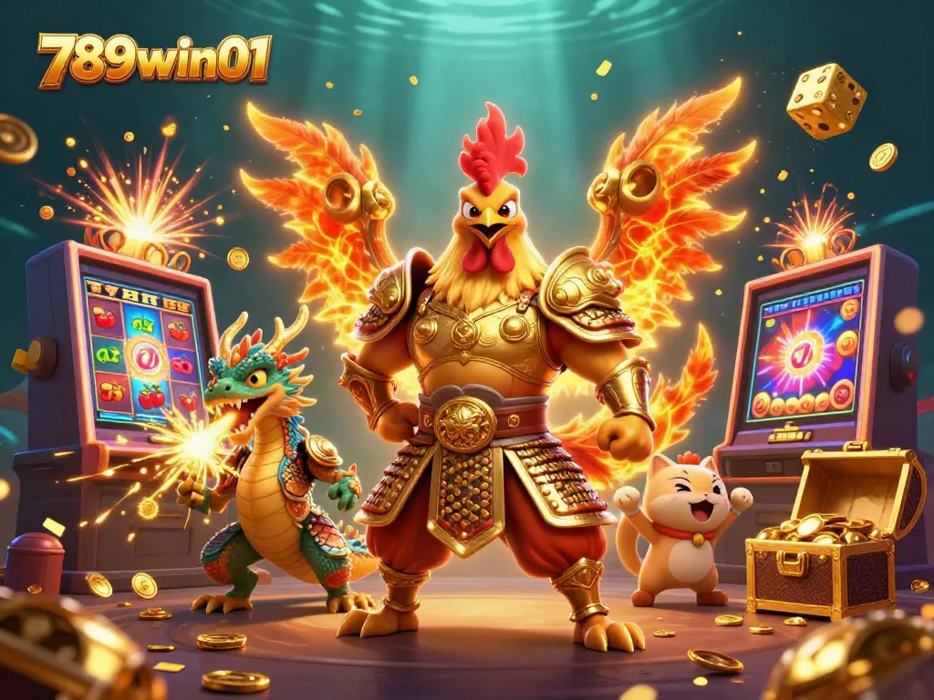 Experience the thrilling atmosphere of 789win01 with vibrant characters and dynamic casino action in stunning 3D.