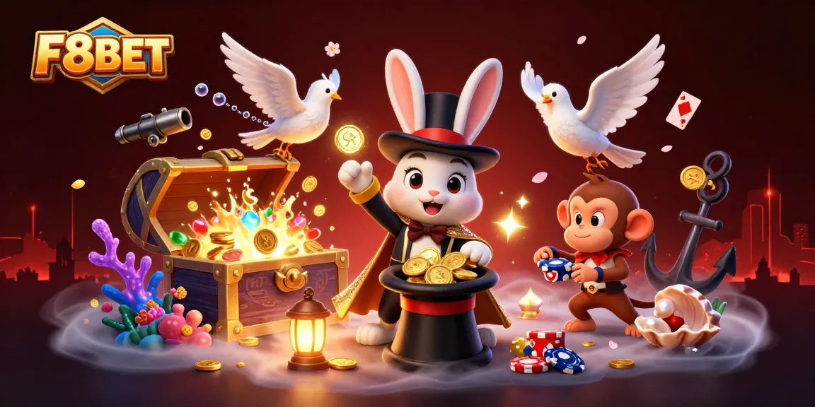 Engage with the thrilling magic of F8BET as a rabbit delivers golden rewards during captivating casino adventures.