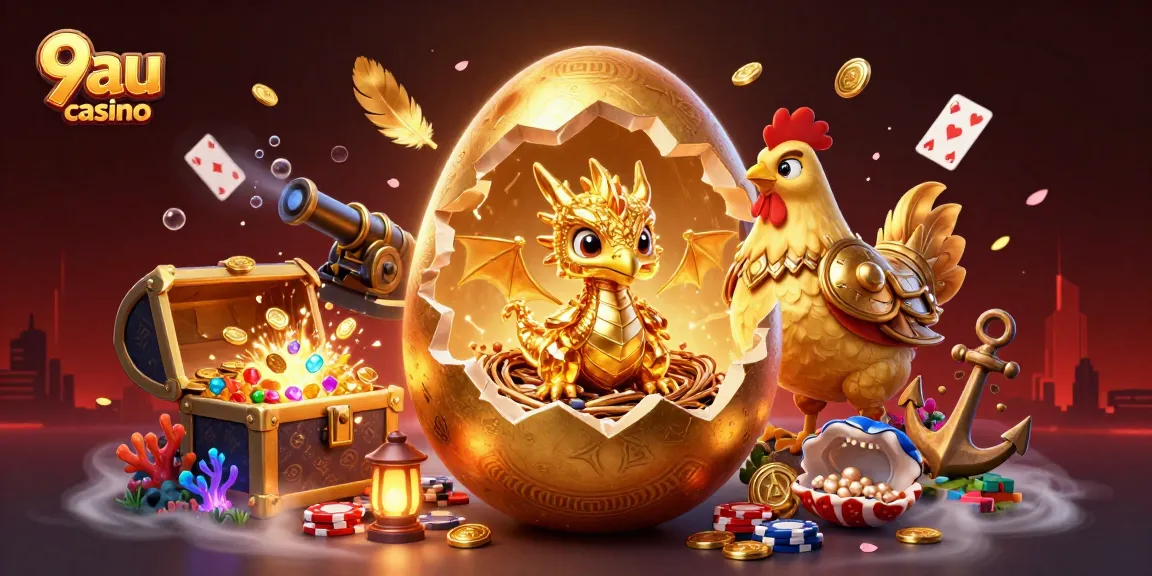 Engage in thrilling gameplay at 9au casino with a dynamic scene of fortune and fun.