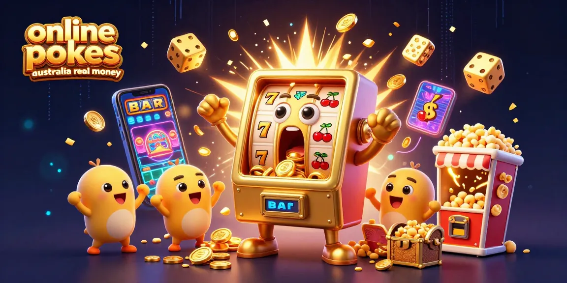 Enjoy thrilling online pokies Australia real money gameplay with animated slot machines celebrating jackpots.