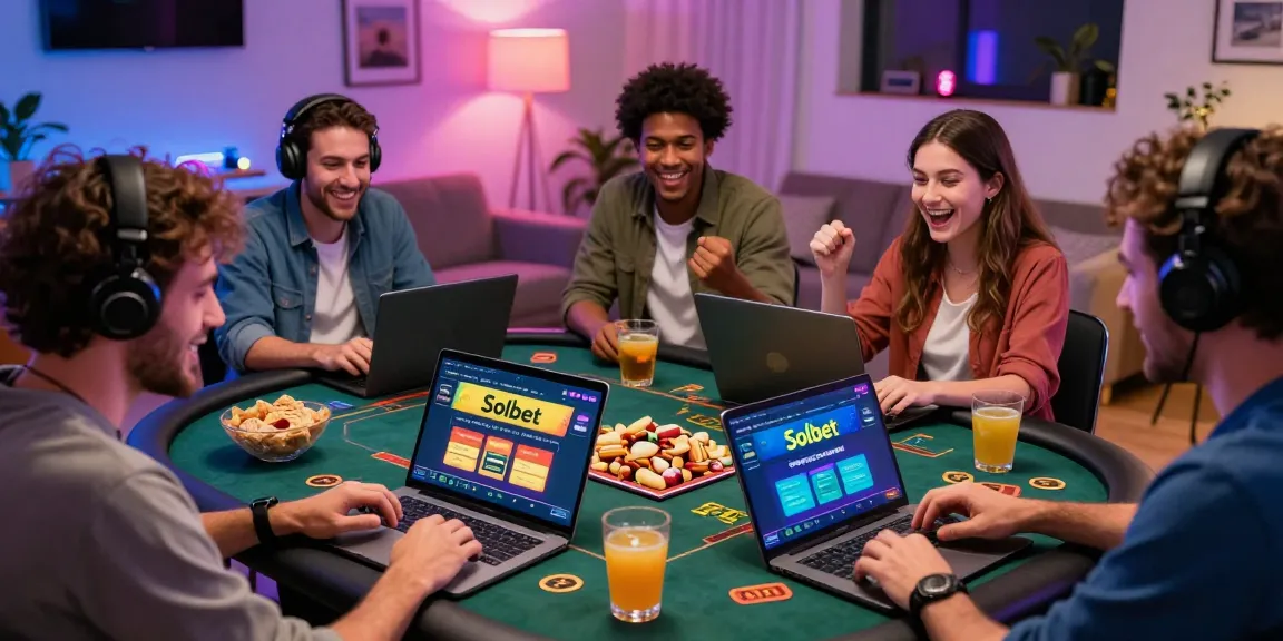 Friends enjoying an exciting gaming session with Paraguay Solbet online, showcasing virtual casino promotions.