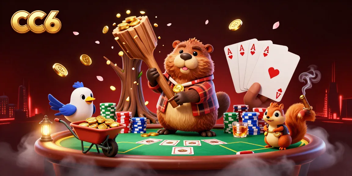Experience thrilling gameplay with CC6, as cartoon characters create a delightful gambling scene.