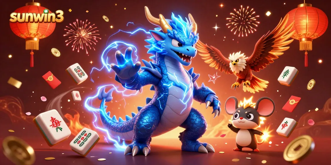 Experience thrilling gaming action at sunwin3 with dynamic characters and vibrant casino elements.