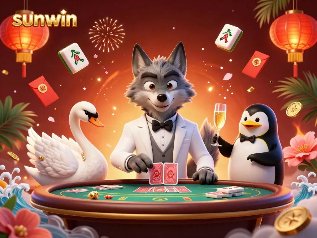Experience thrilling gaming at sunwin with our vibrant casino scene showcasing excitement and elegance.
