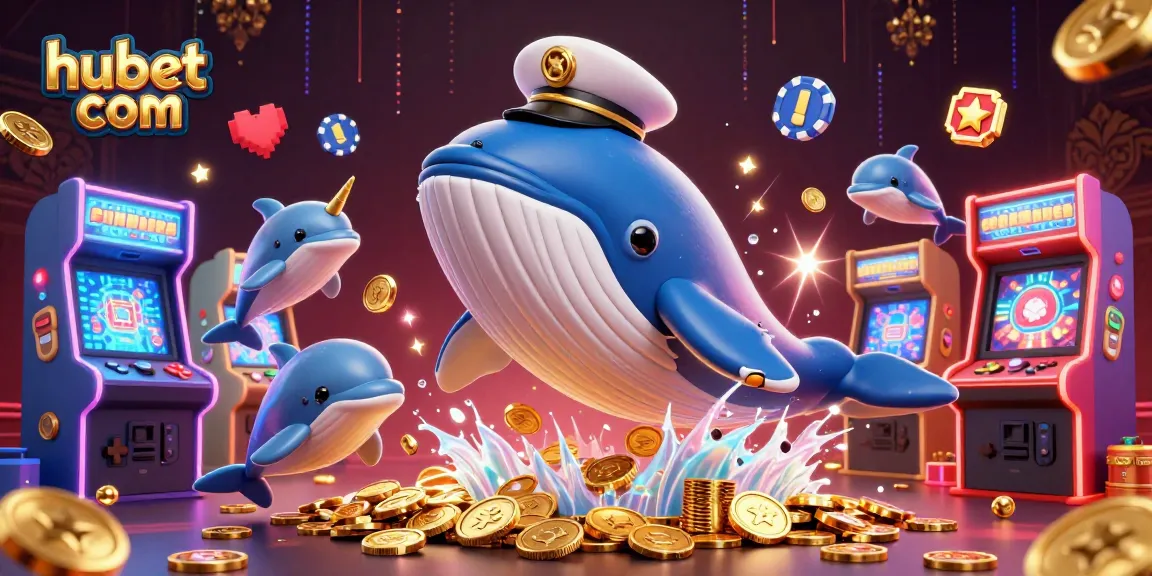 Experience thrilling wins at hubet com with vibrant casino elements and playful gaming characters.